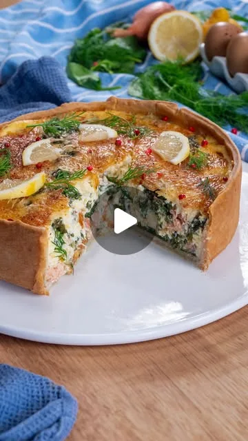 Quiche aux Épinards et au Saumon
