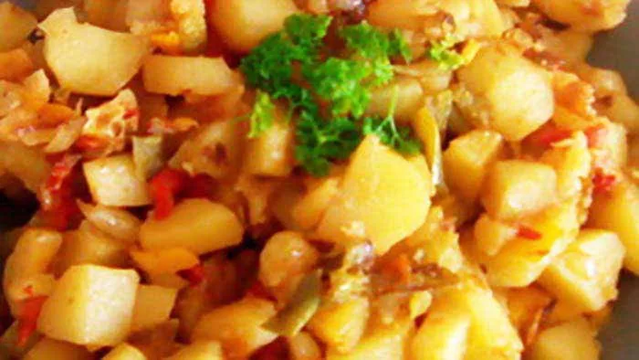 Poêlée de pommes de terre poivrons