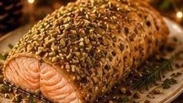 Saumon en croûte de pistaches