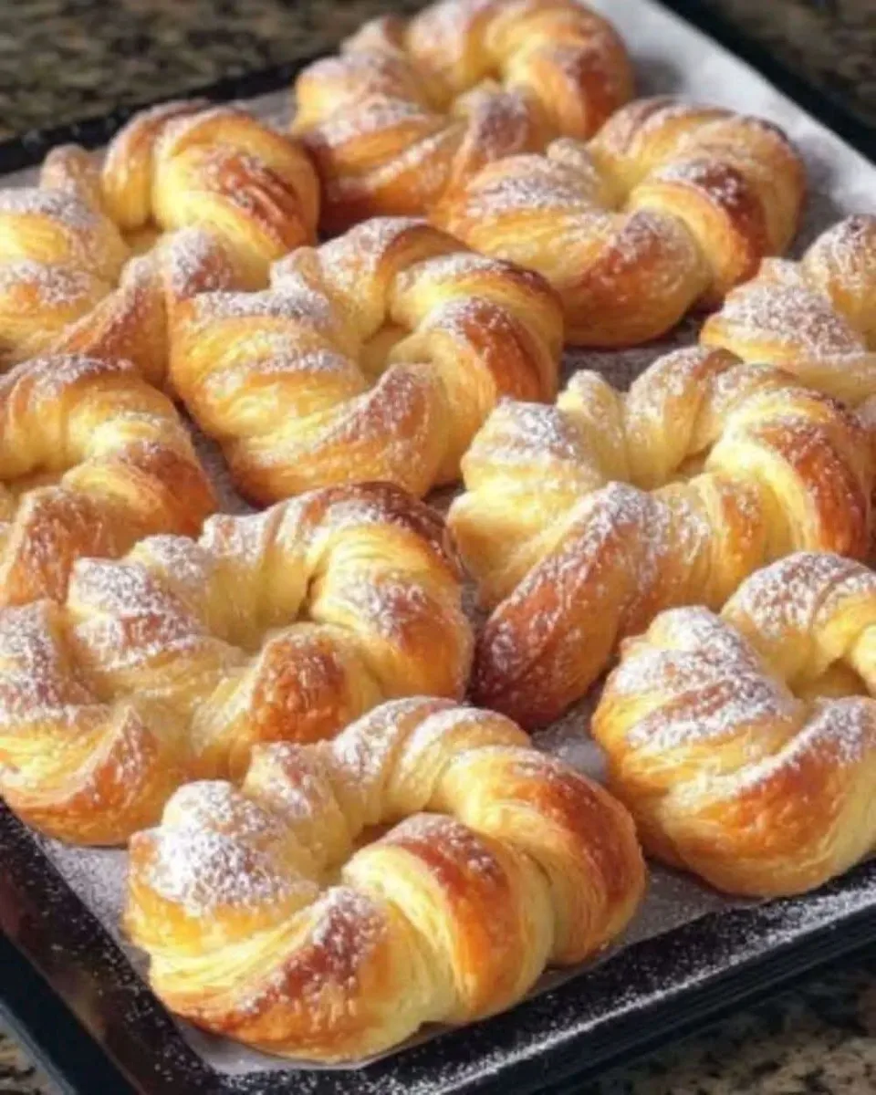 Rouleaux de pâte feuilletée torsadée au sucre