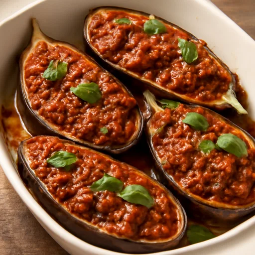 Aubergines à la bolognaise