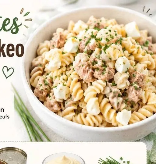 Salade de pâtes thon mayo au Cookeo