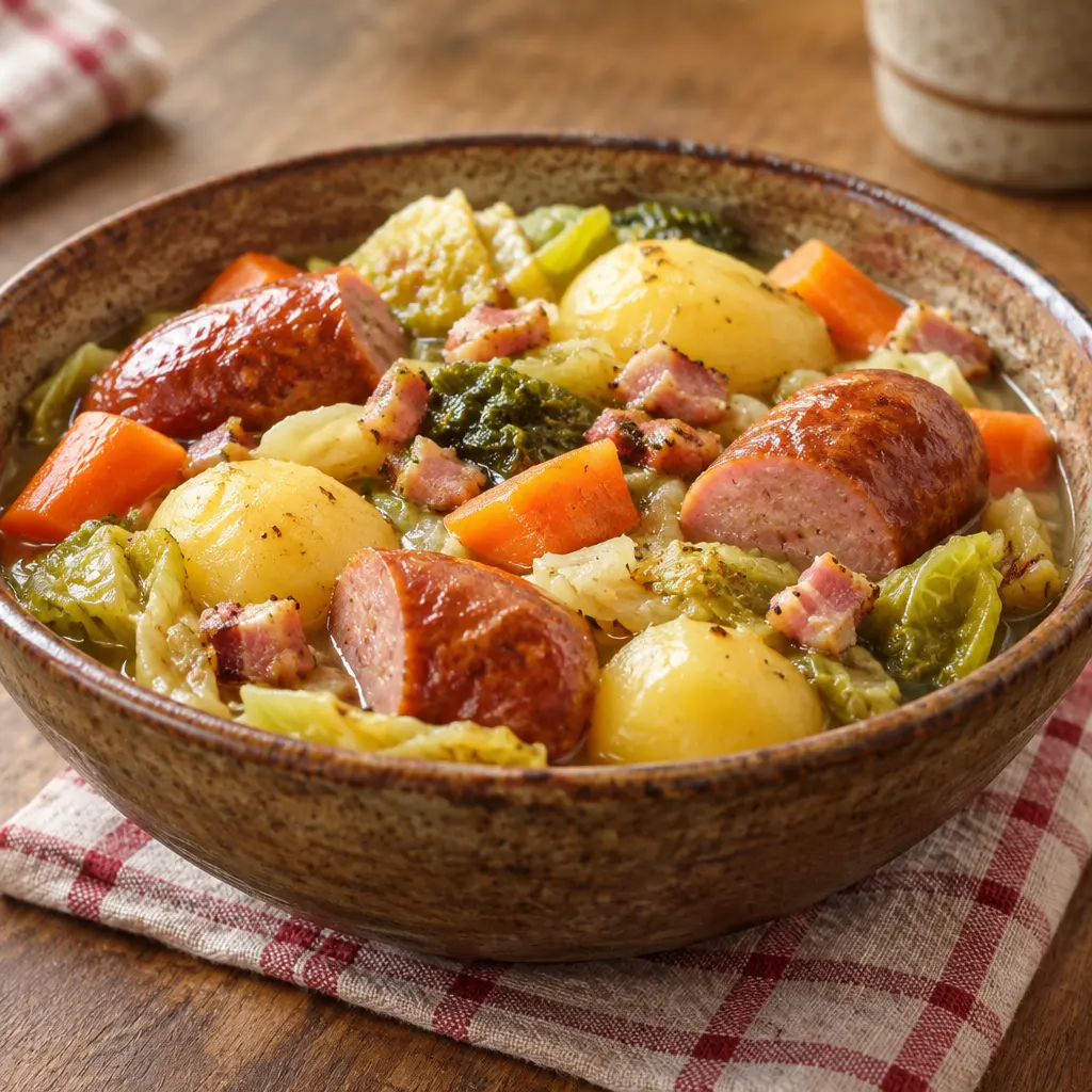 Potée lorraine aux saucisses, fondante et généreuse