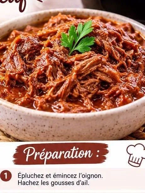 Effiloché de boeuf au Cookeo