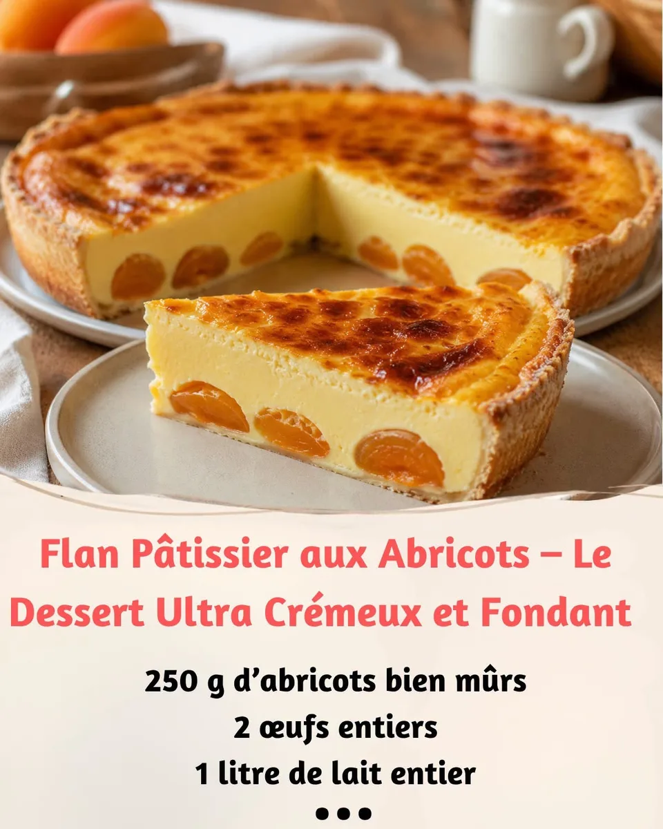 Flan Pâtissier aux Abricots