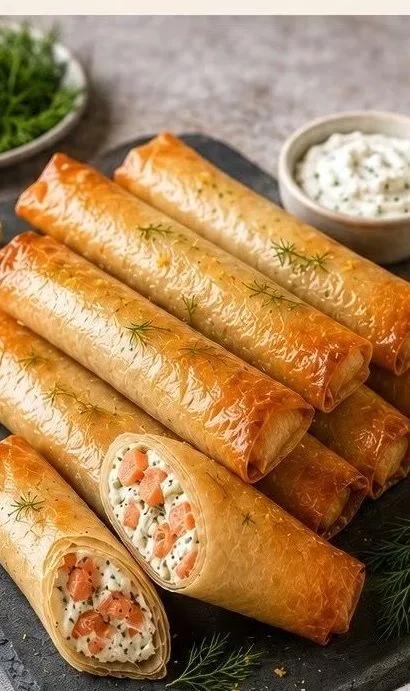 Cigares au Saumon & Fromage Frais