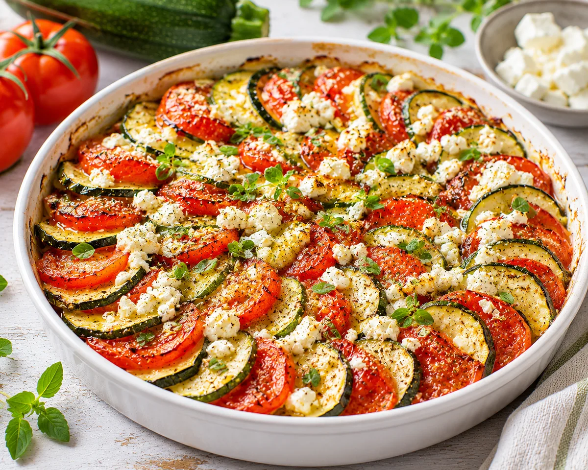 Courgette, Tomate & Feta