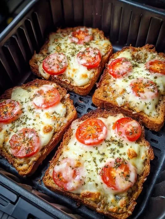 Toast Tomate Fromage à l'Air Fryer