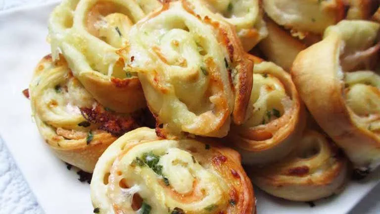 Pizza rolls au saumon fumé