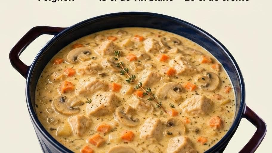 Ragoût de Poulet à la Crème