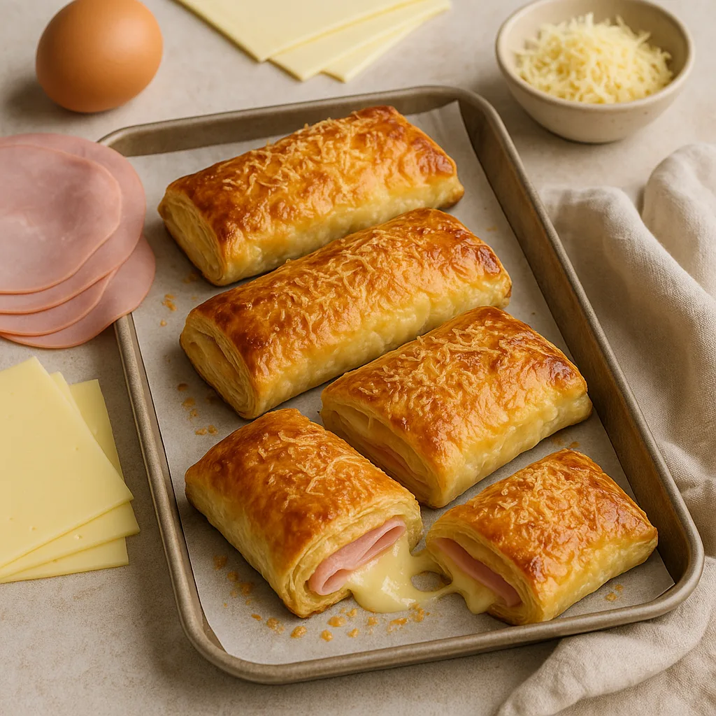 Napolitanas au jambon et au fromage