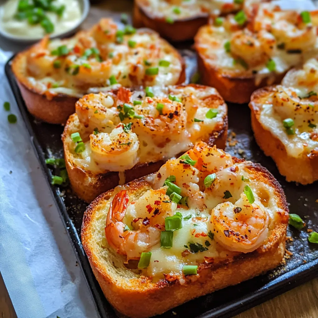 Toast Crevettes Cuites Four