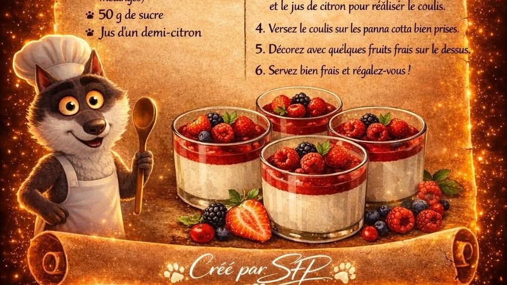 Panna Cotta aux Fruits