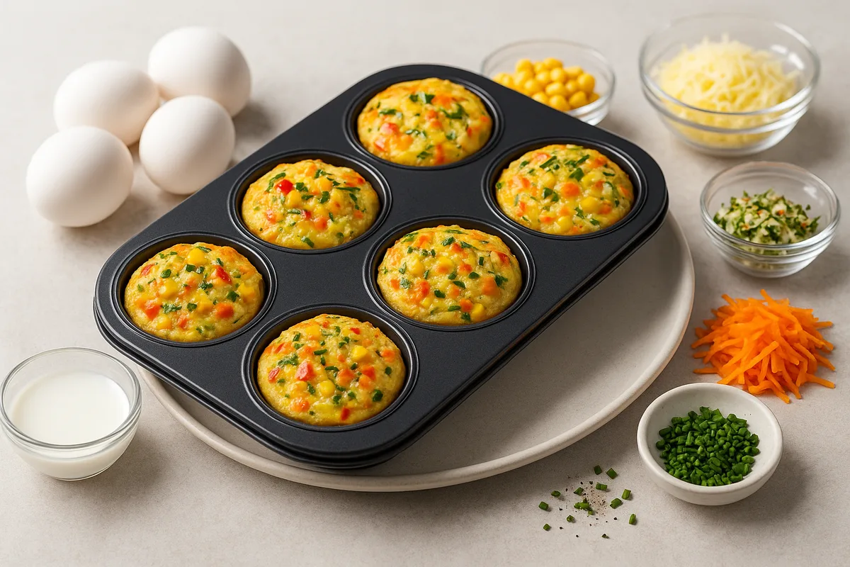 Muffins Omelette aux Légumes pour Enfants