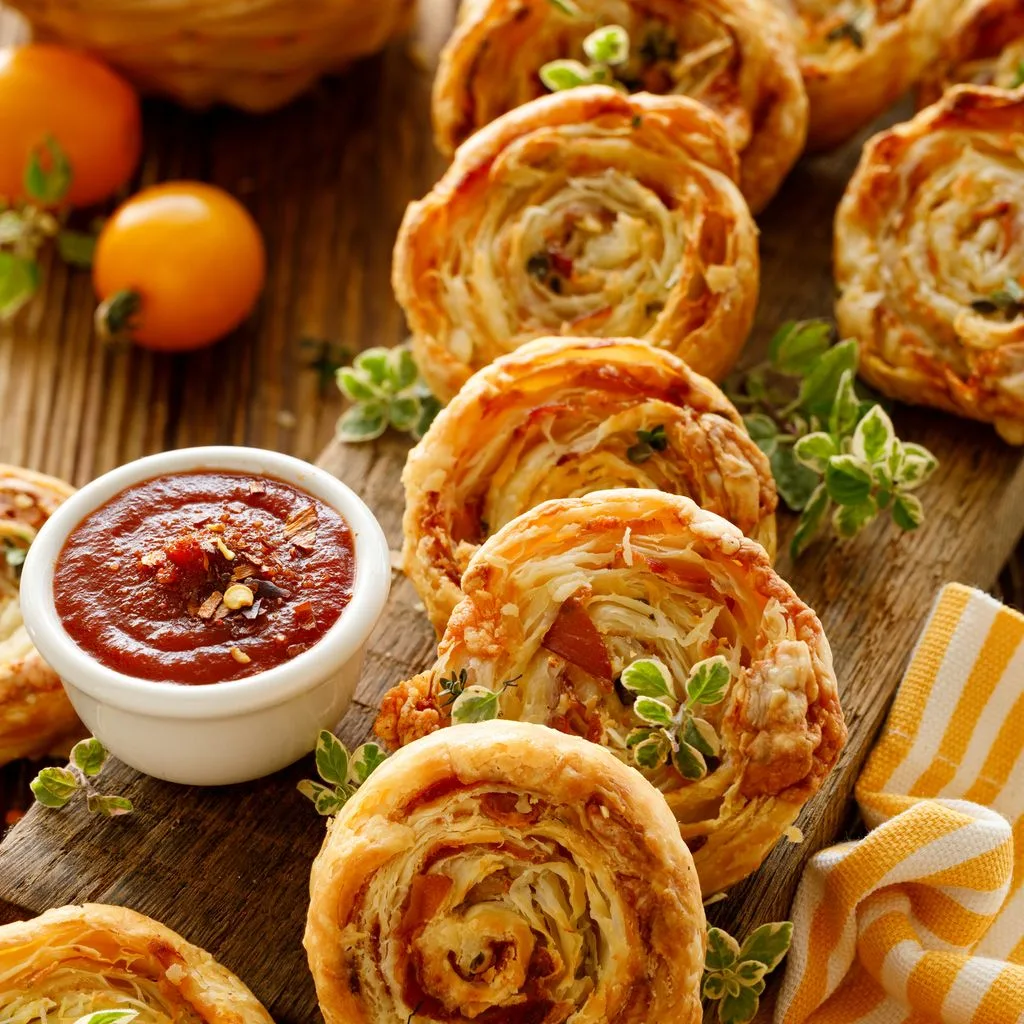 Mini pizzas escargots pour l'apéro : la meilleure recette