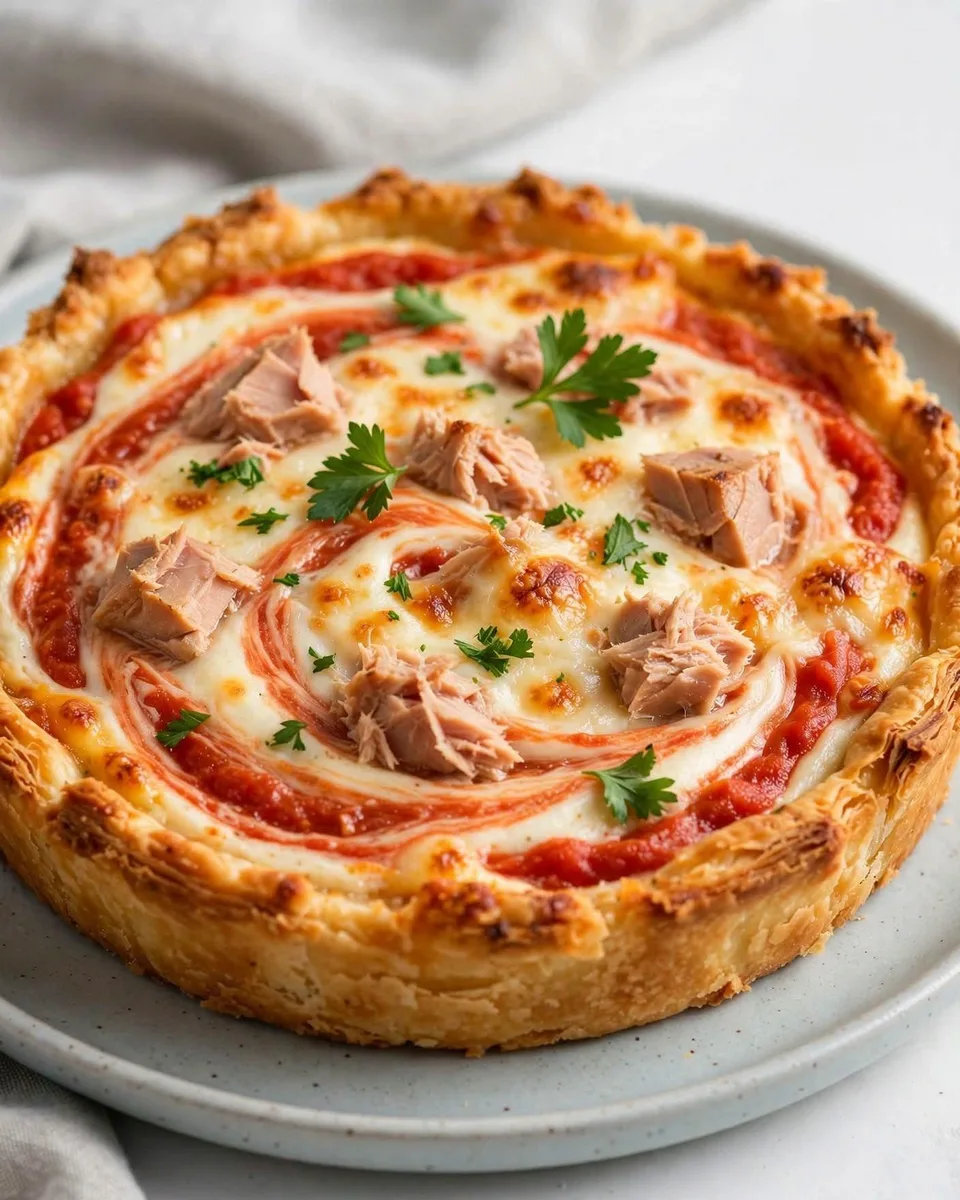 Tarte au thon & tomates