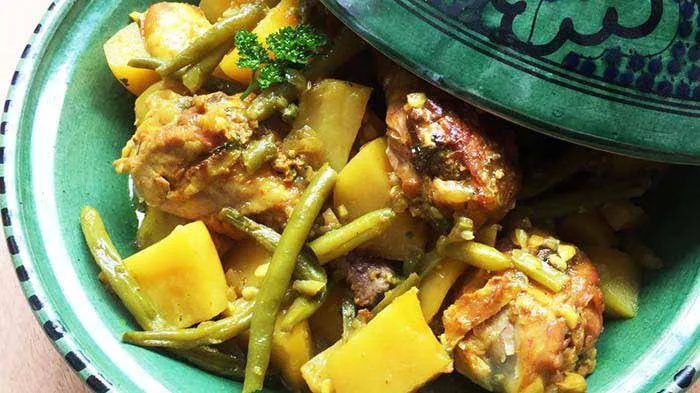Tajine de Poulet Haricots verts