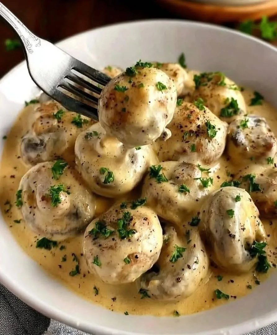 Champignons à l'ail et au parmesan