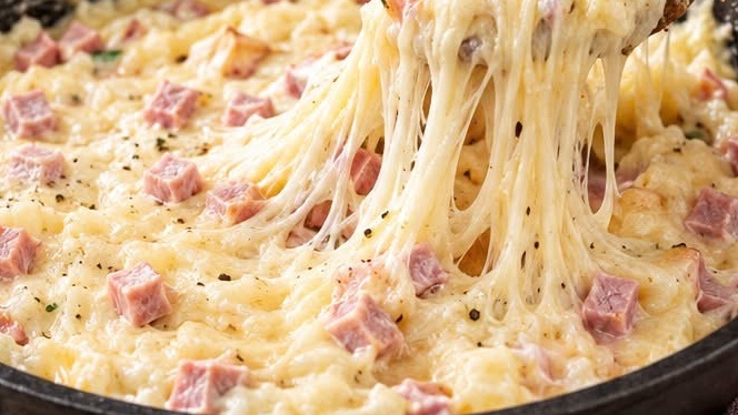 Aligot au Jambon & au Reblochon