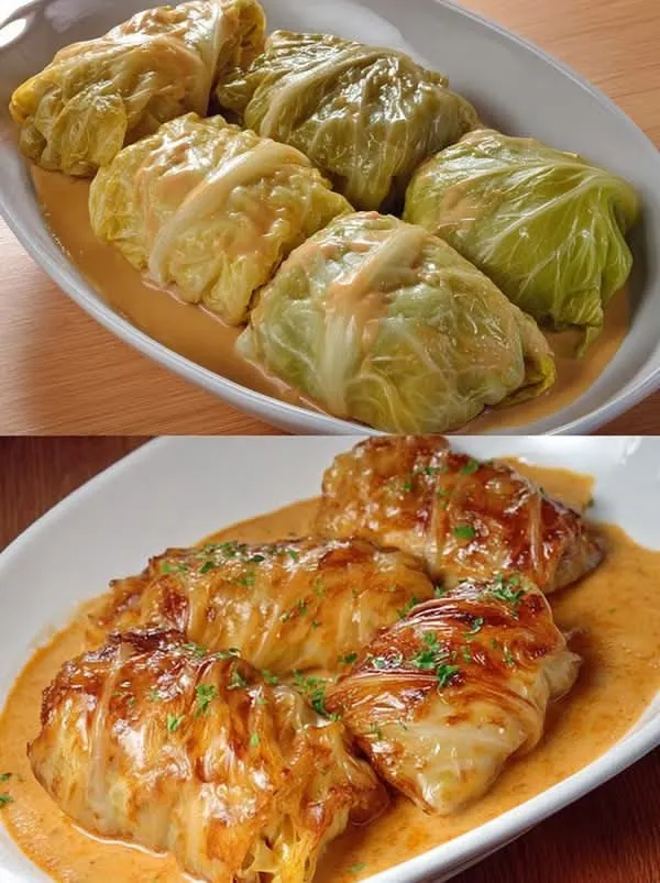 Roulés de Chou Farcis au Fromage Fondant