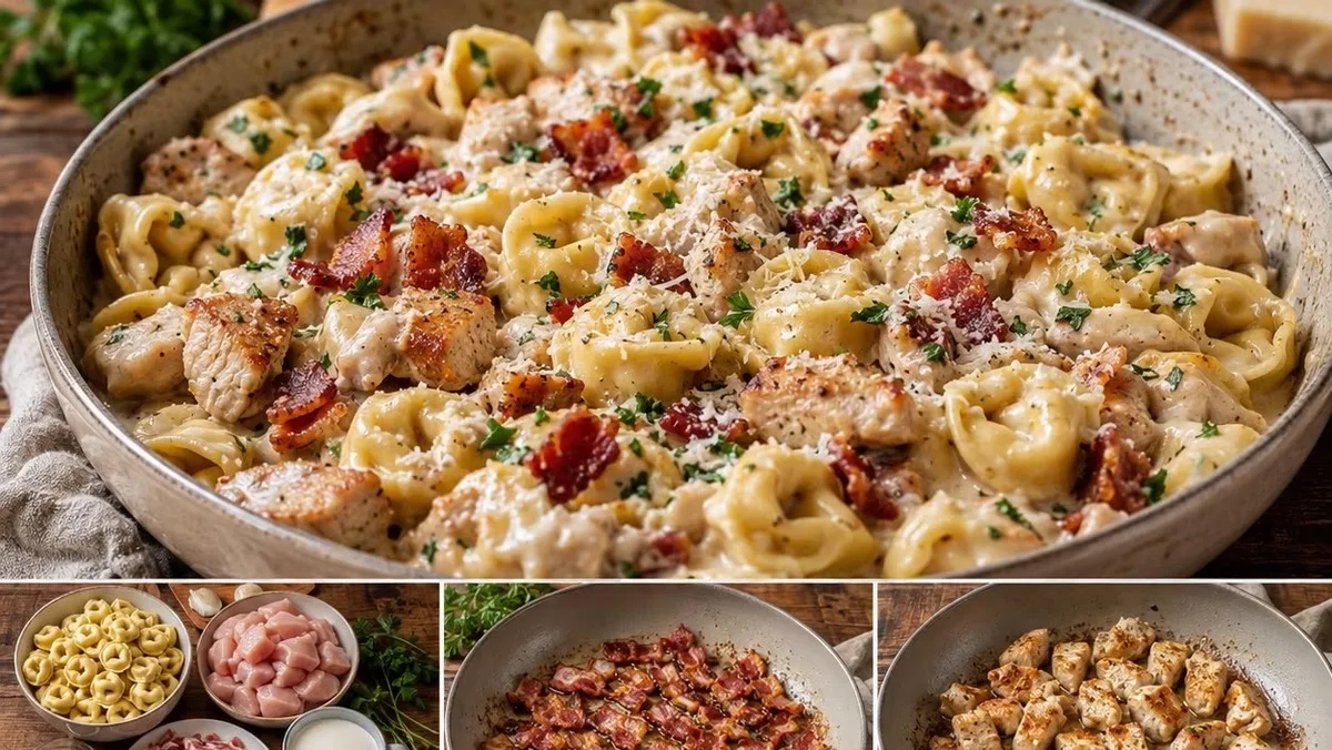 Tortellini au poulet, bacon et ranch