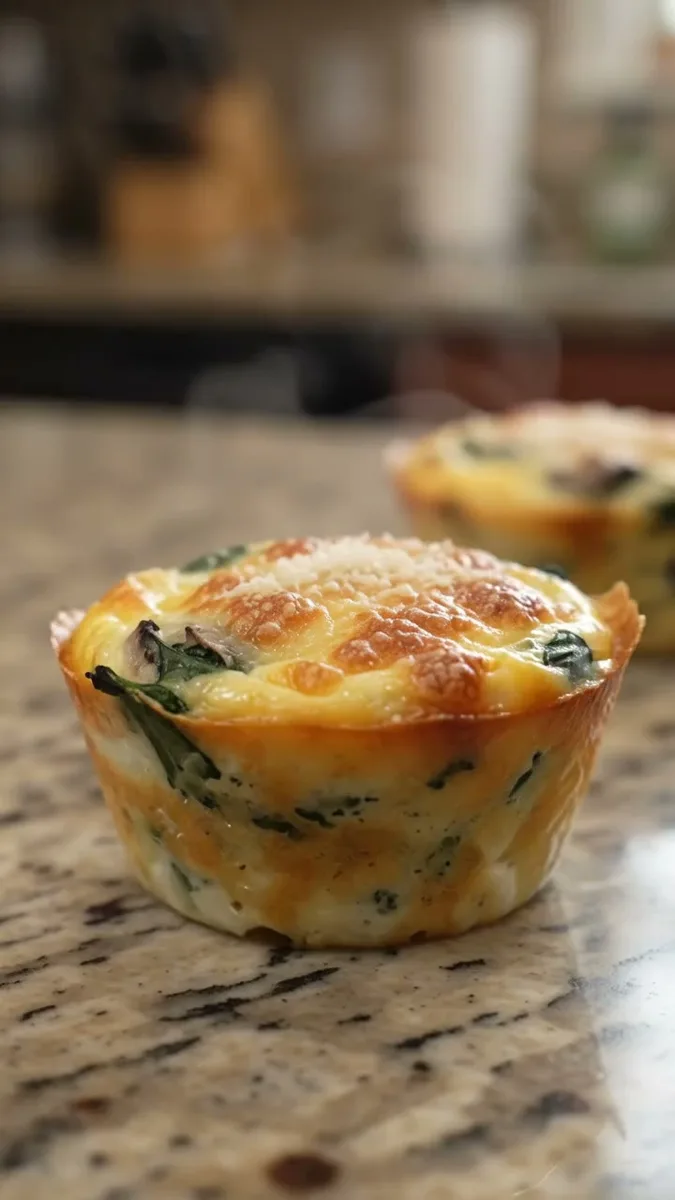 Œufs en Cocotte aux Champignons, Épinards et Cheddar