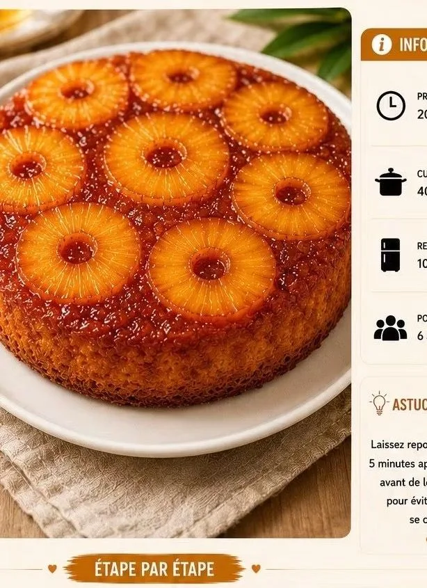 Gâteau renversé à l'ananas