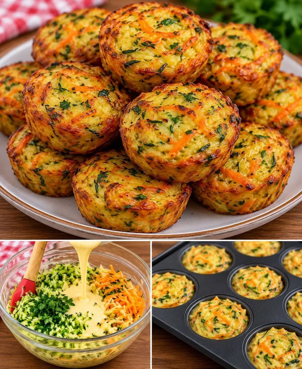 Moelleux de Courgettes et Carottes au Fromage