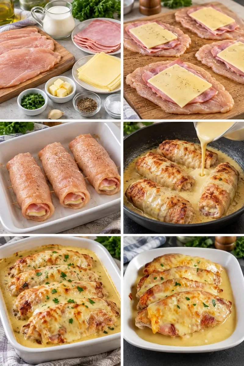 Escalope savoyarde facile, sauce au vin blanc et reblochon