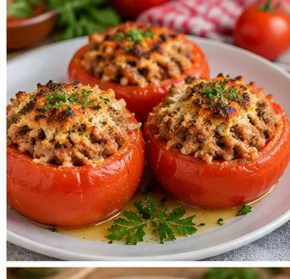 Tomates farcies champignons