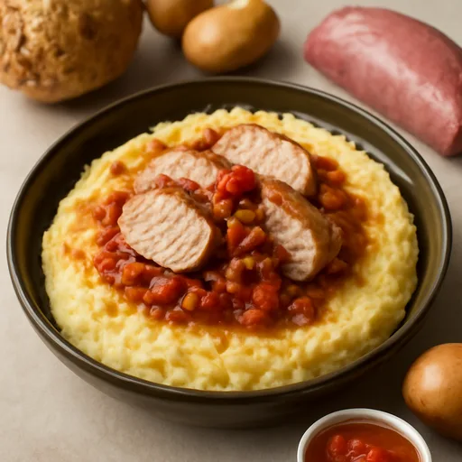Parmentier de céleri rave au filet mignon de porc
