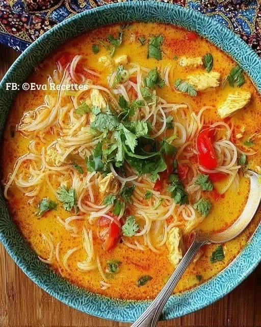 Soupe Thaïe au Poulet et Lait de Coco en 35 minutes