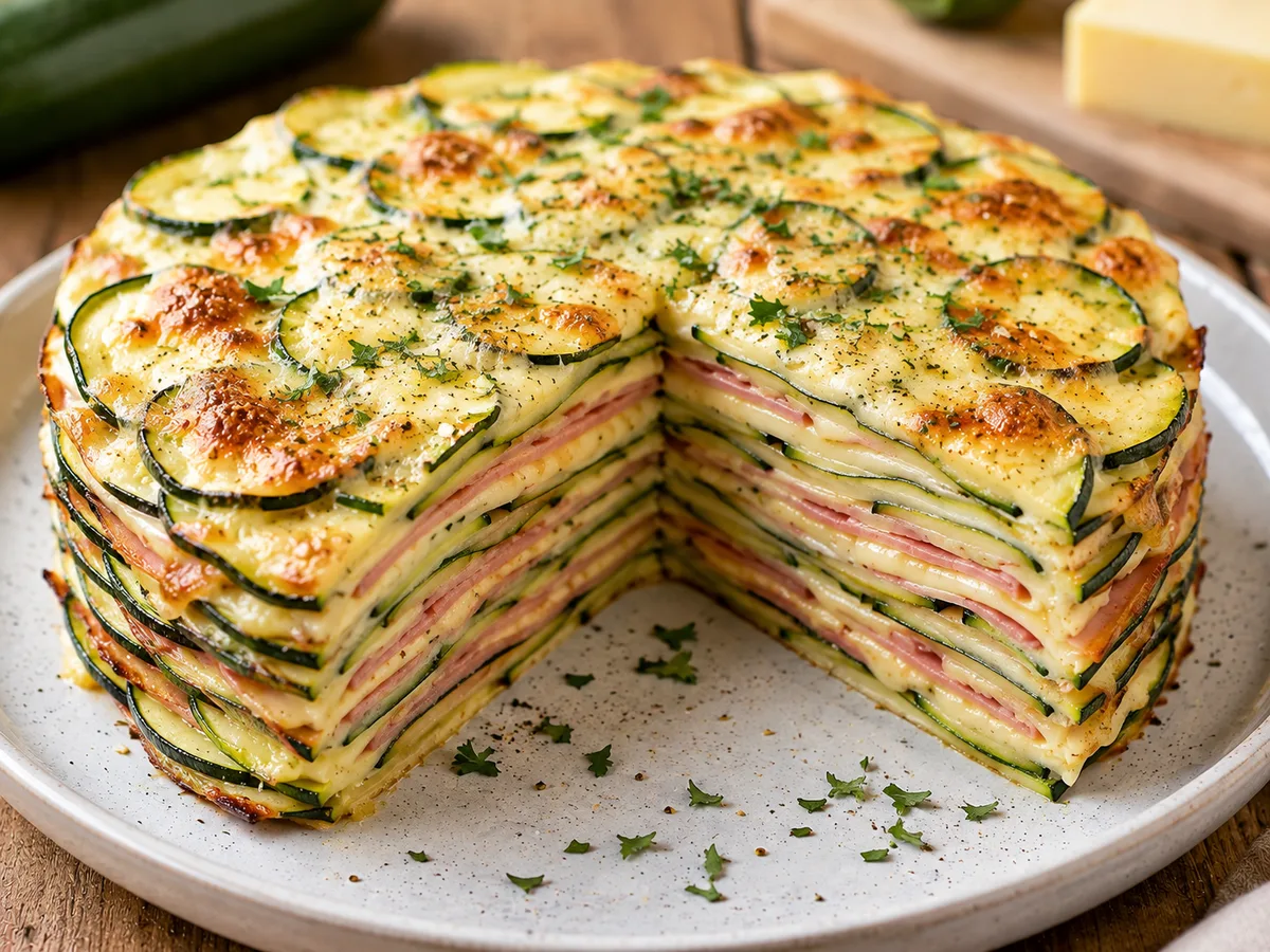 1000 Feuilles Courgettes Jambon Fromage