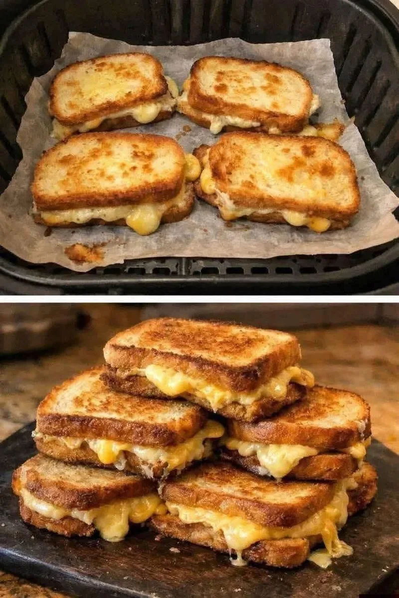 Le meilleur sandwich au fromage grillé à la friteuse à air