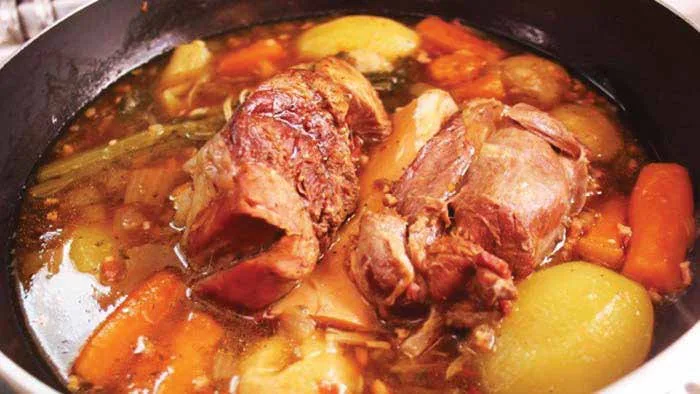 Jarret de veau aux légumes