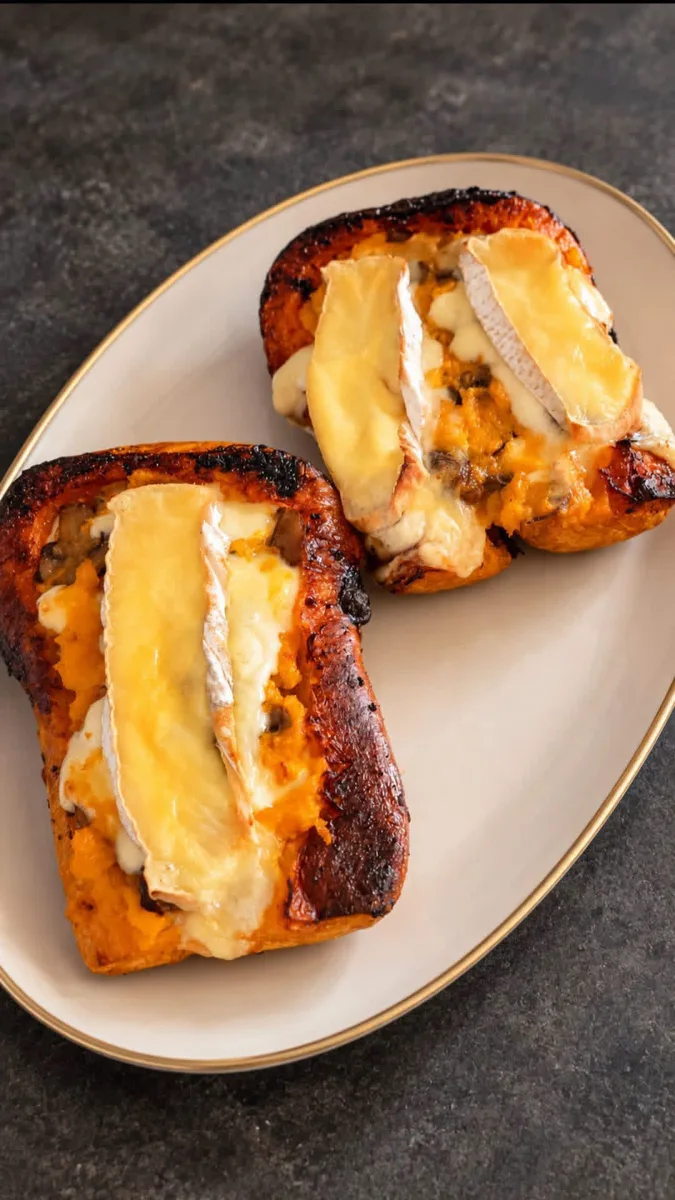 Ma butternut farcie ultra-fondante au Saint-Nectaire
