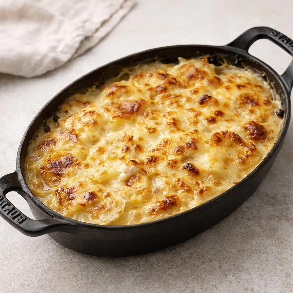 Recette gratin dauphinois classique crème et ail