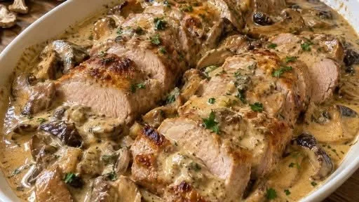 Filet Mignon aux Cèpes et Crème de Foie Gras