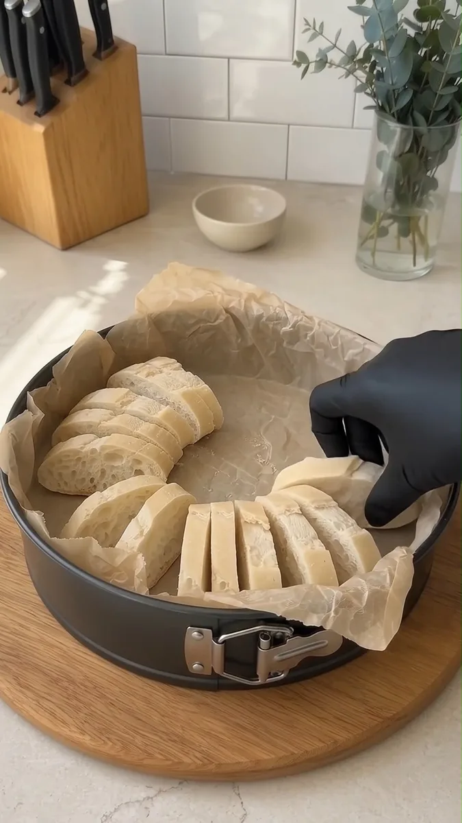 Couronne de Pain au Jambon et Œufs Gratinée