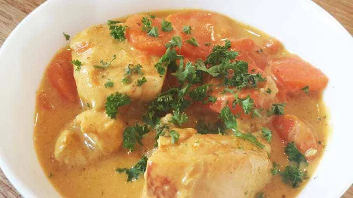Poulet tikka masala et carottes