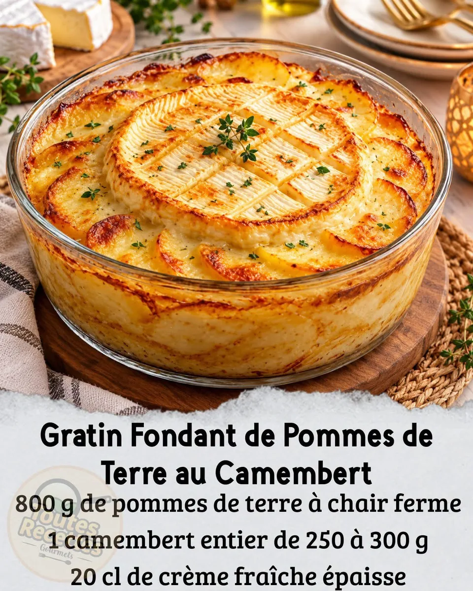 Gratin Fondant de Pommes de Terre au Camembert