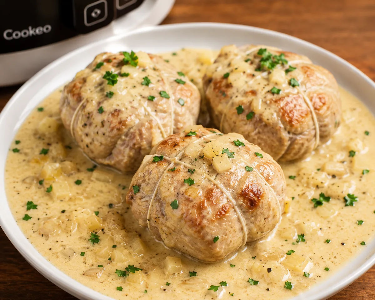 Paupiettes de veau à la crème et au comté au Cookeo