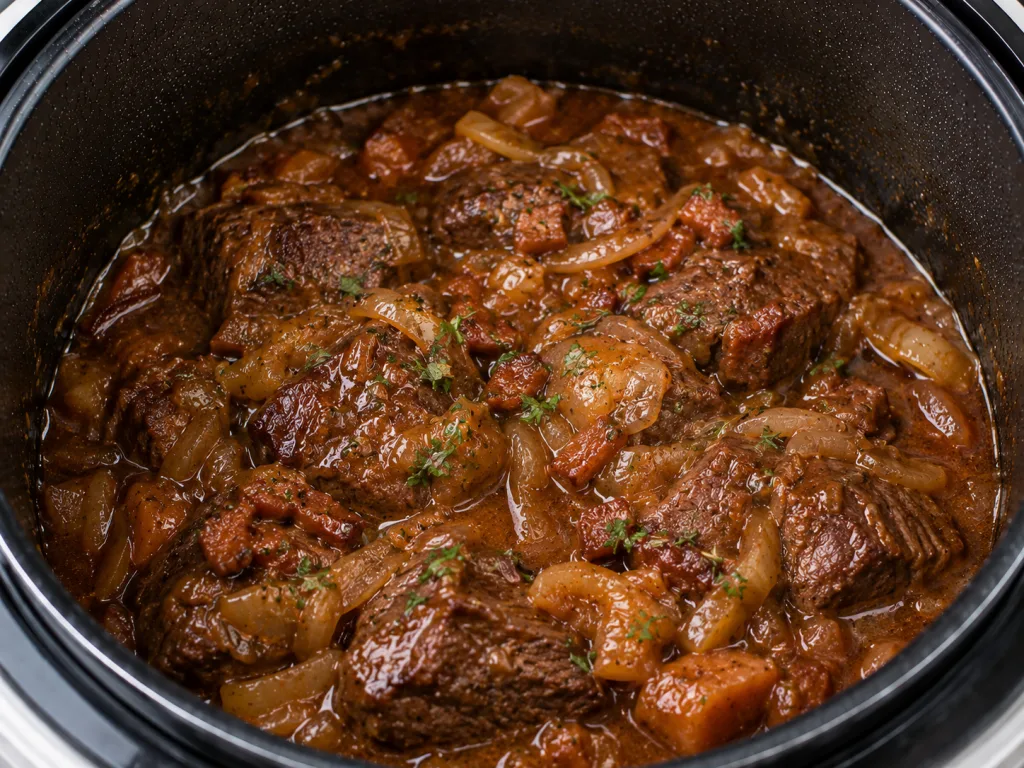 Carbonade Flamande à la Bière et aux Oignons