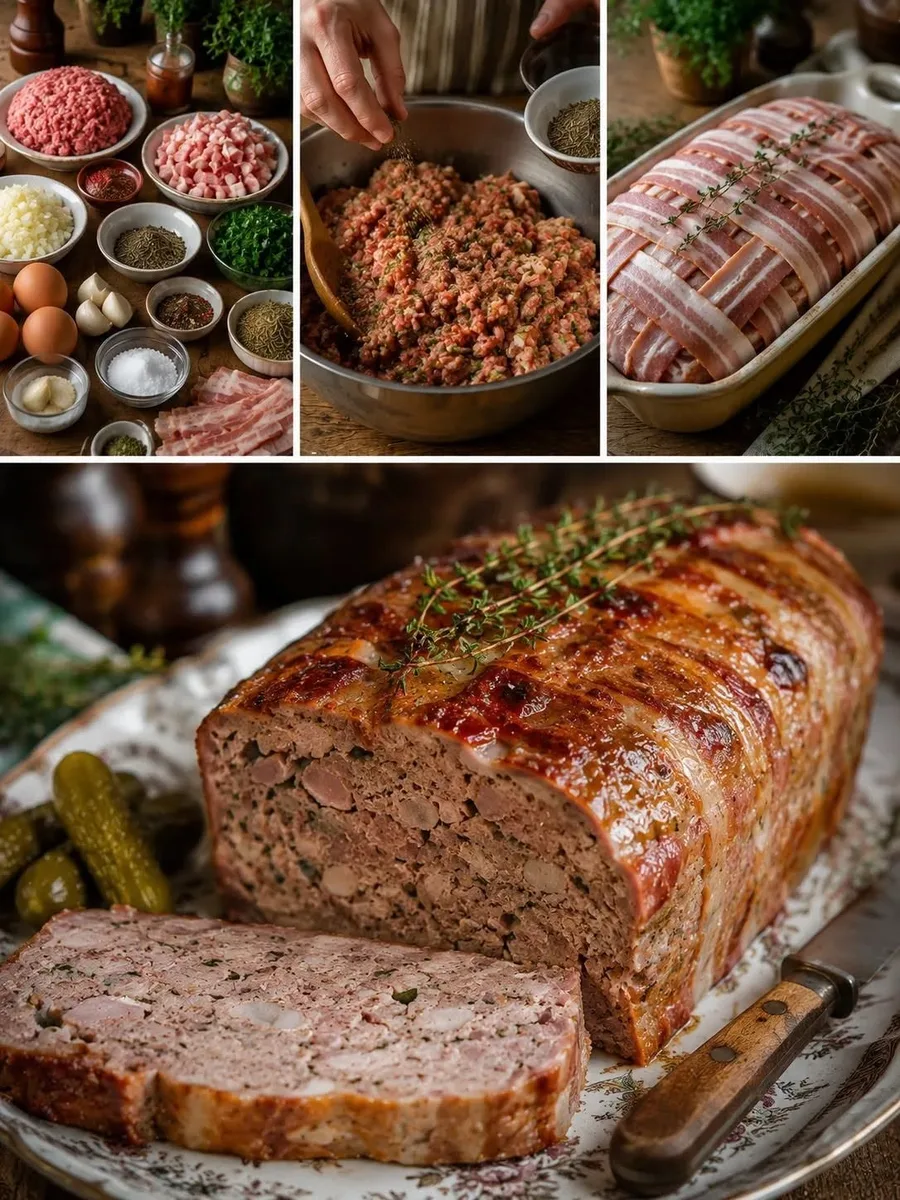 Terrine de Viande Maison au Bacon Croustillant