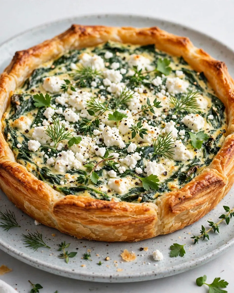 Tarte aux épinards & feta
