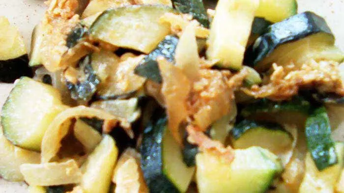 Poêlée de courgettes kiri
