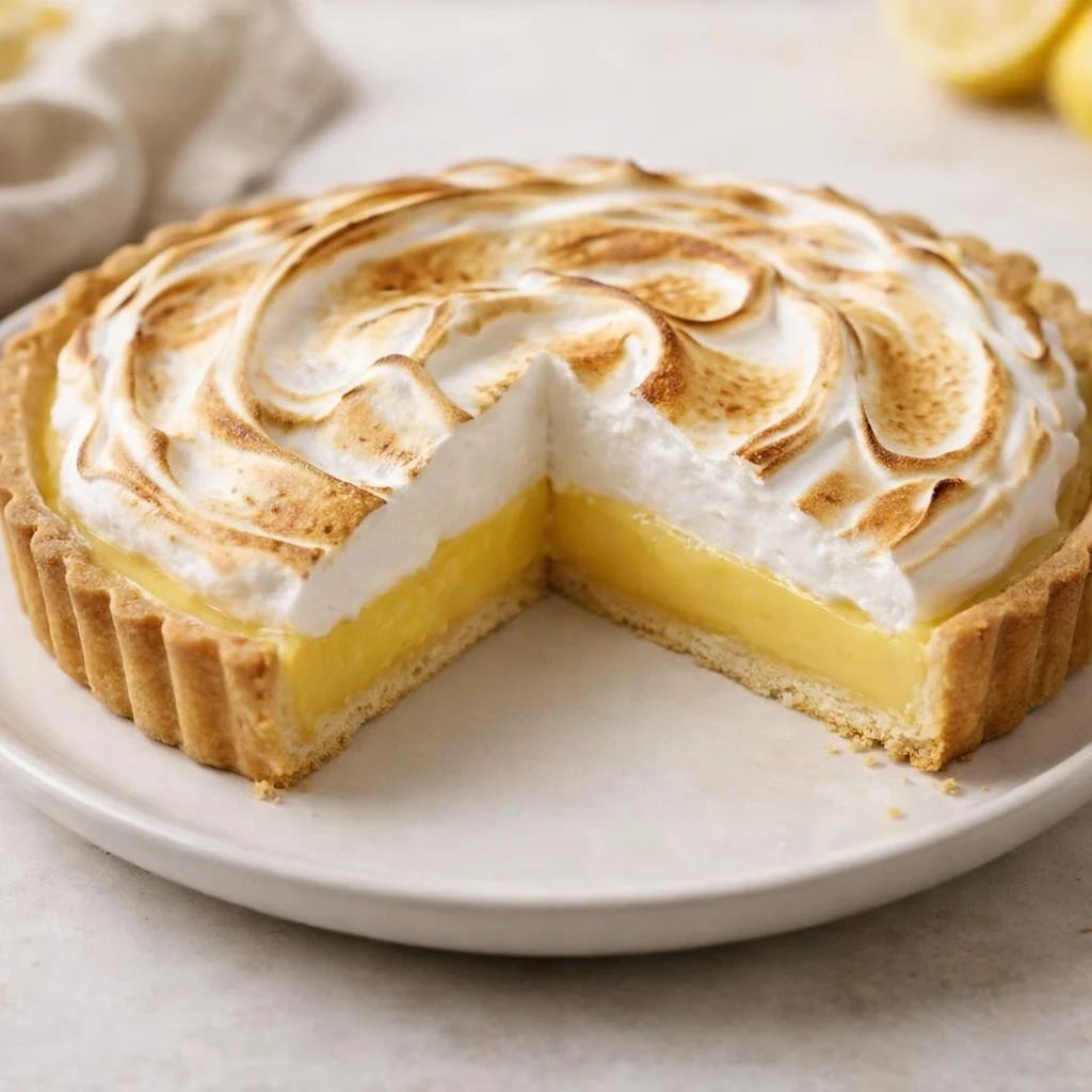 Recette tarte au citron meringuée : crème & meringue italien