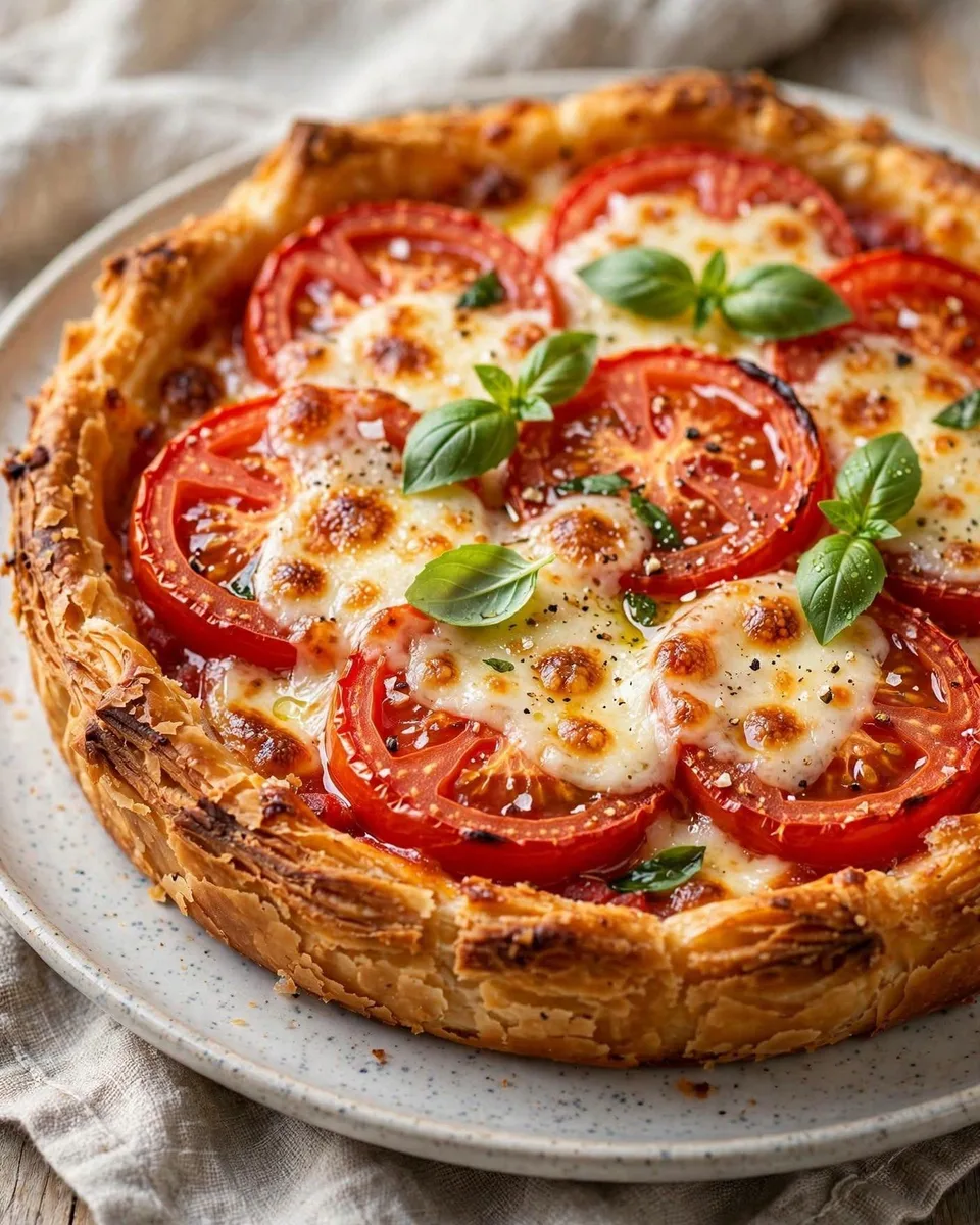 Tarte tomate & mozzarella