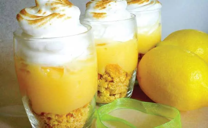 Tarte au citron meringuée en verrine