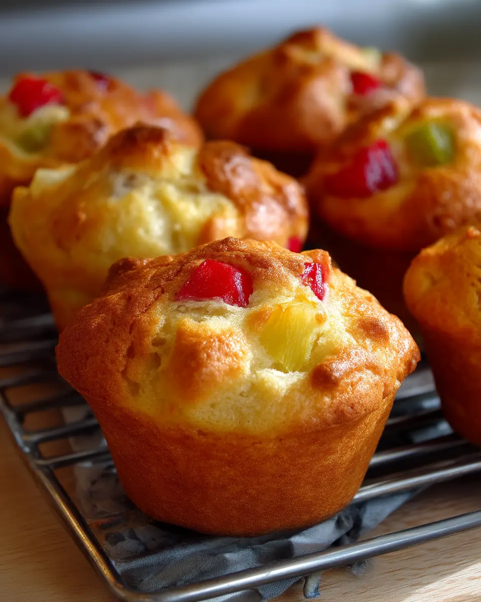 Muffins à la salade de fruits